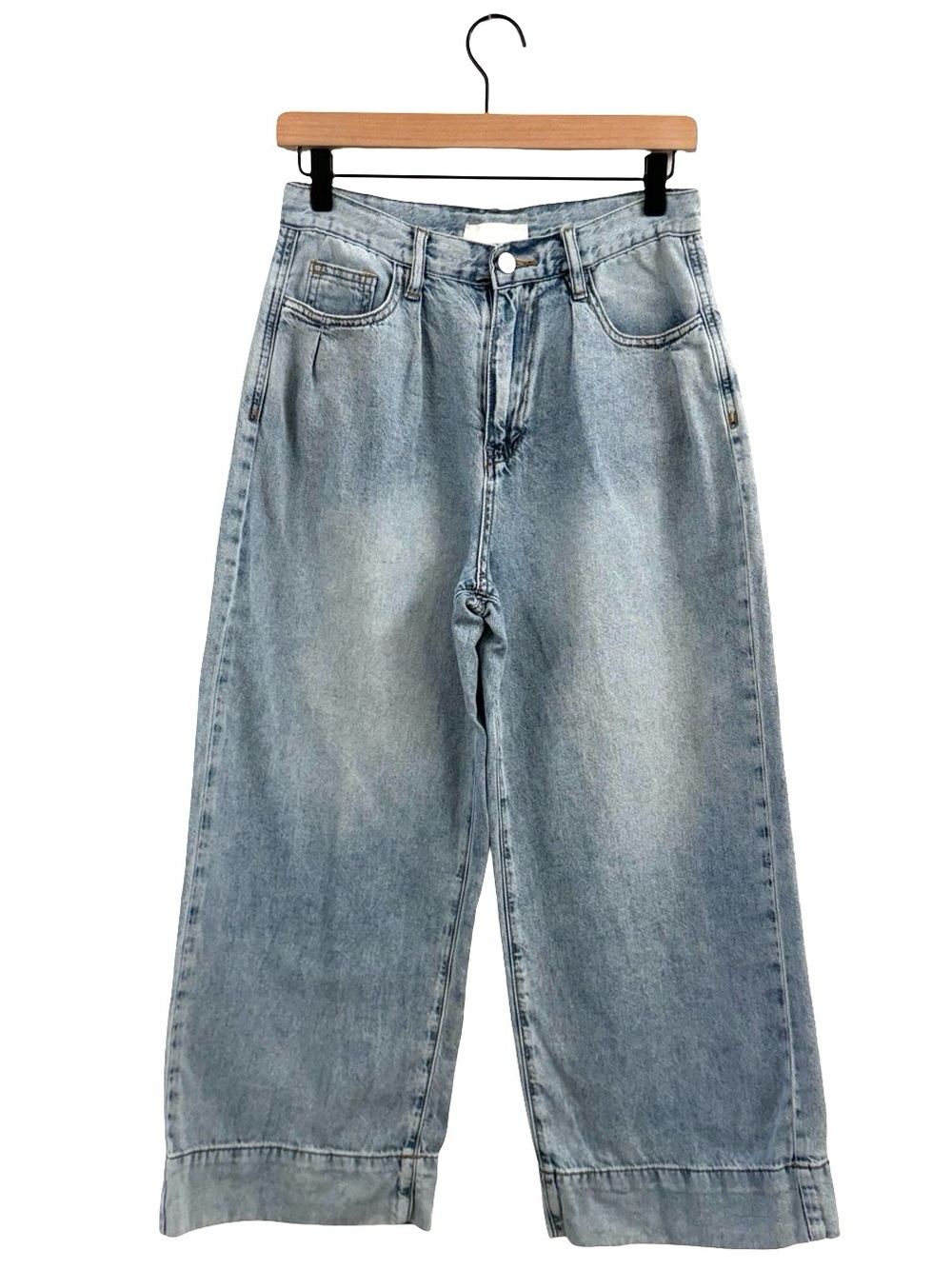 Habitual 4/27 Wide Leg Light Wash Jeans